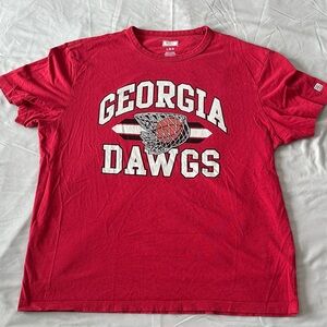 Georgia Dawgs Red Short Sleeve Tee